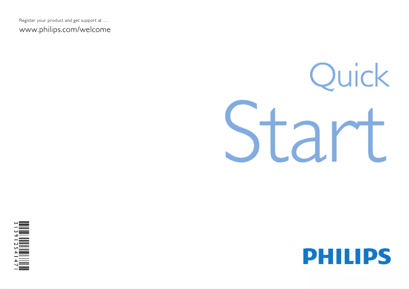 Page n°1 - Guide de démarrage rapide Philips 22PFL5604H