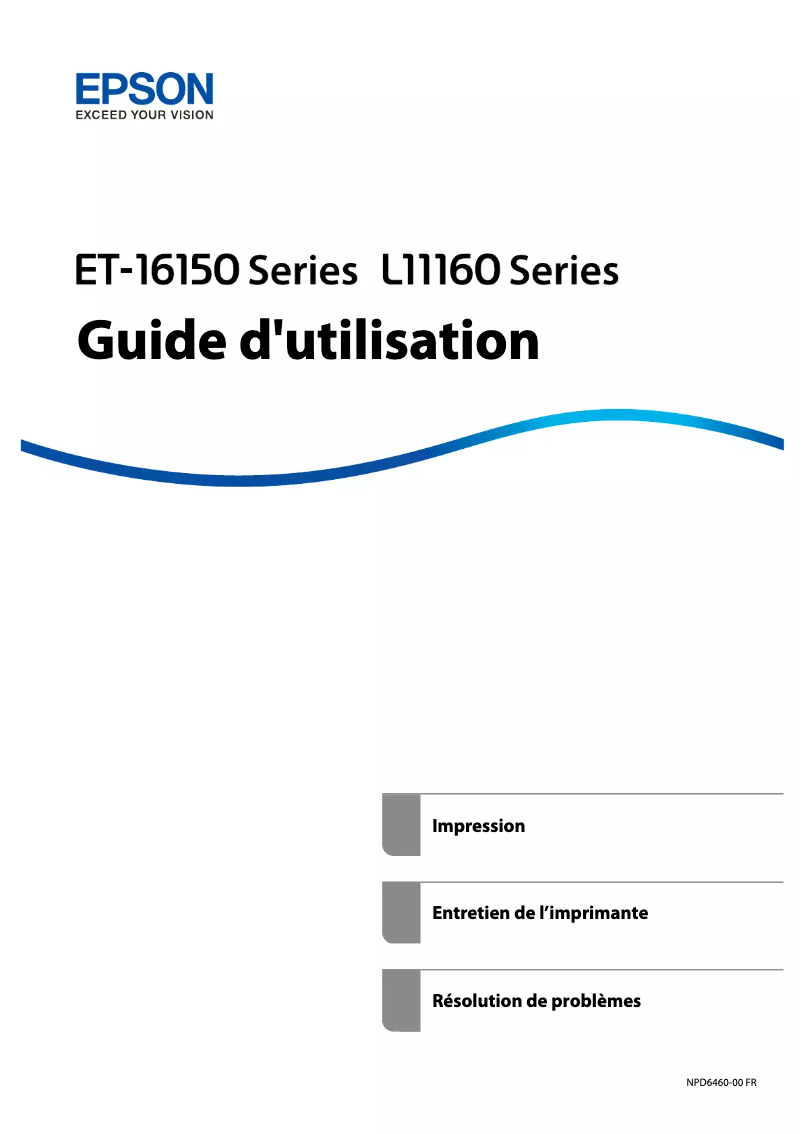 Página 1 del manual Manual de usuario Epson EcoTank ET-16150