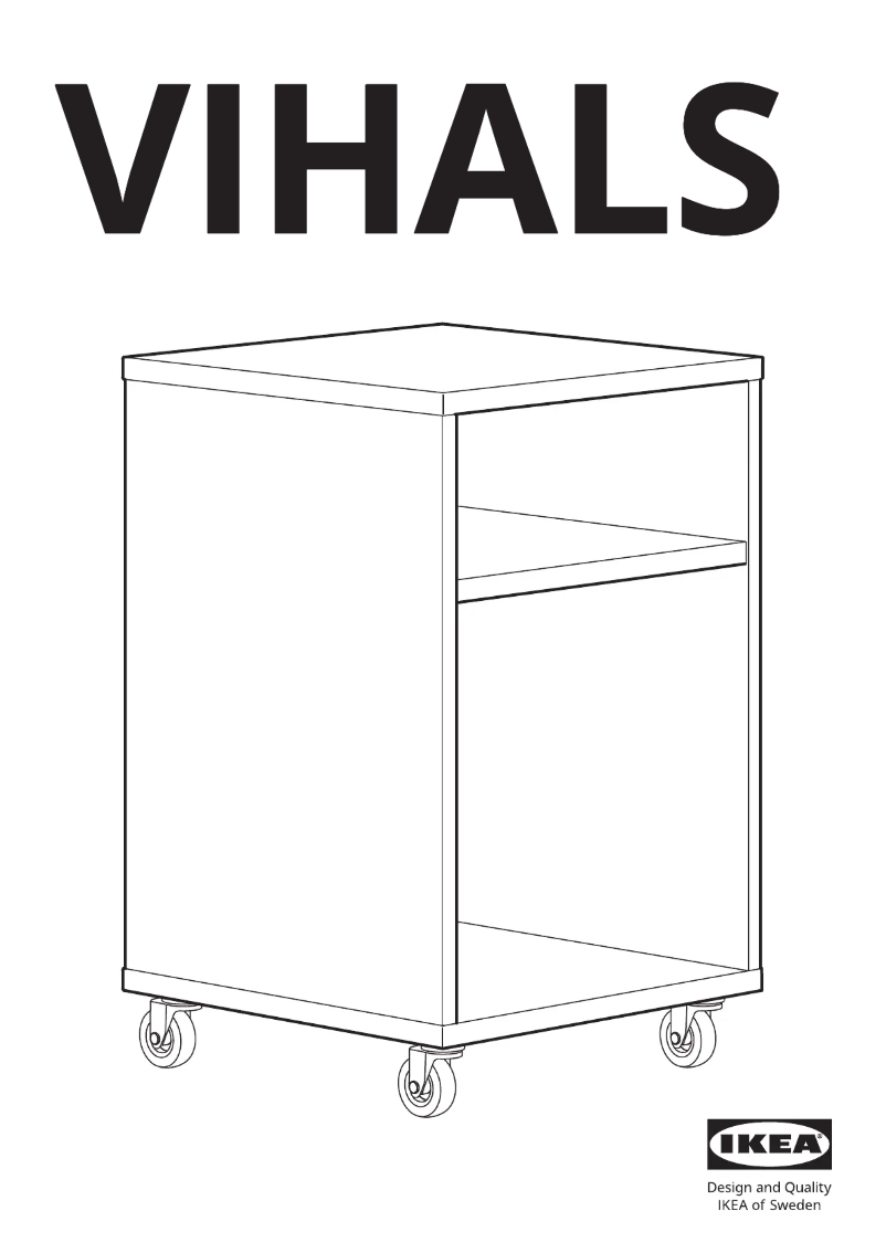 Page 1 de la notice Manuel utilisateur Ikea VIHALS 804.887.37
