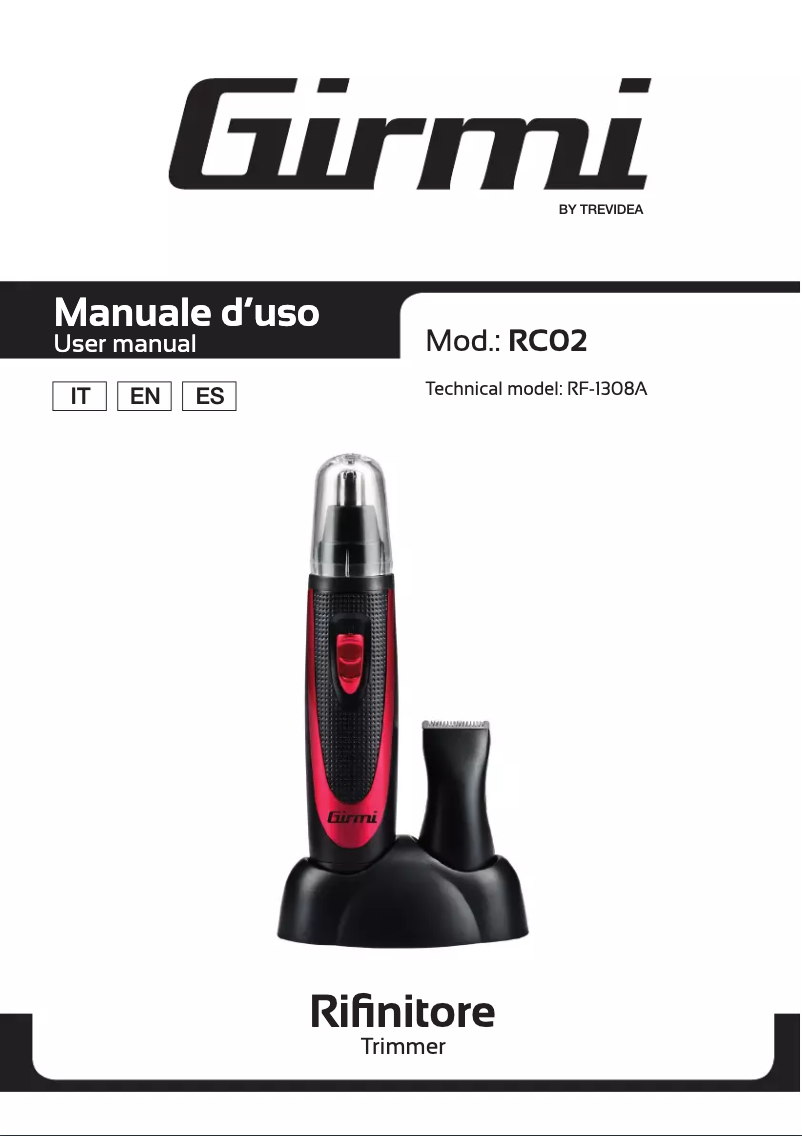 Página 1 del manual Manual de usuario Girmi RC02