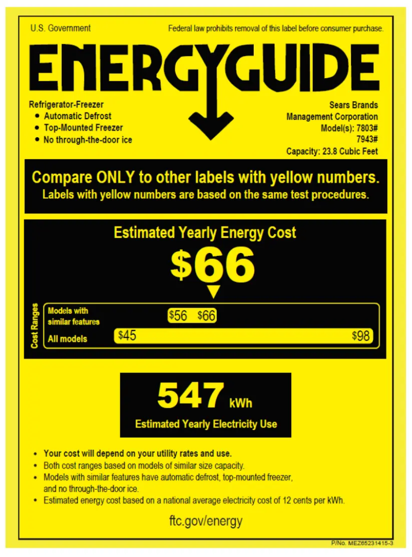 Page 1 de la notice Manuel utilisateur Kenmore 79439