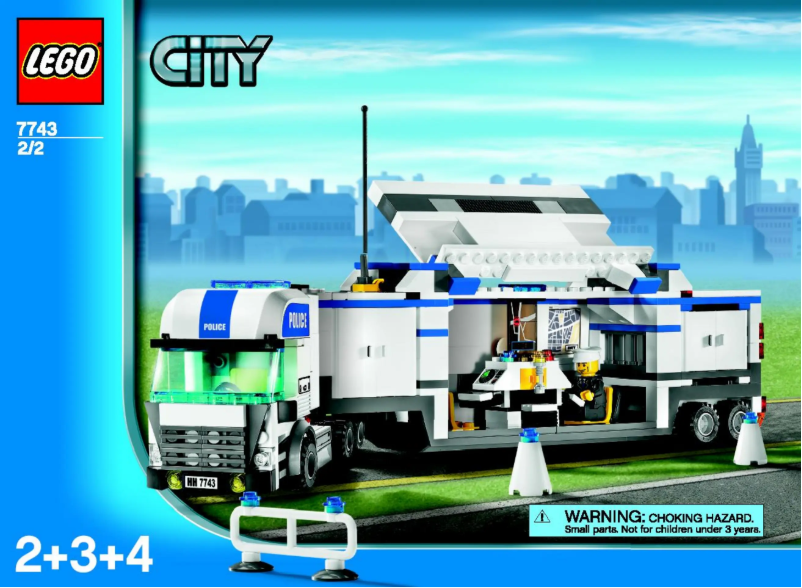Page 1 de la notice Manuel utilisateur Lego City 7743