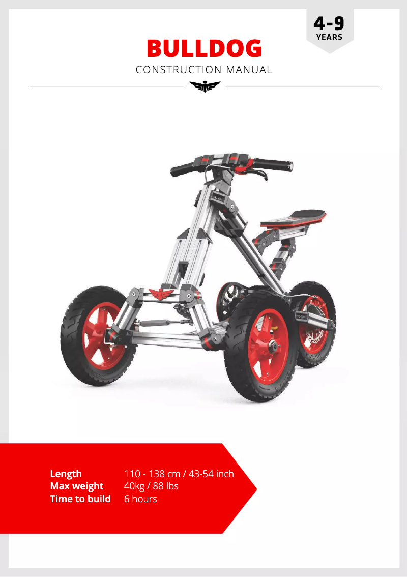 Page 1 de la notice Manuel utilisateur Infento Master Creator Kit Bulldog