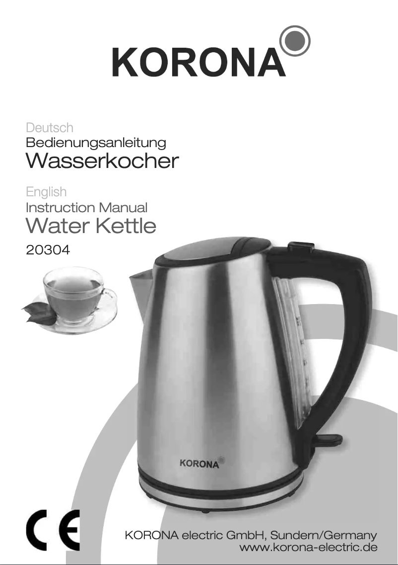 Page 1 de la notice Manuel utilisateur Korona 20304