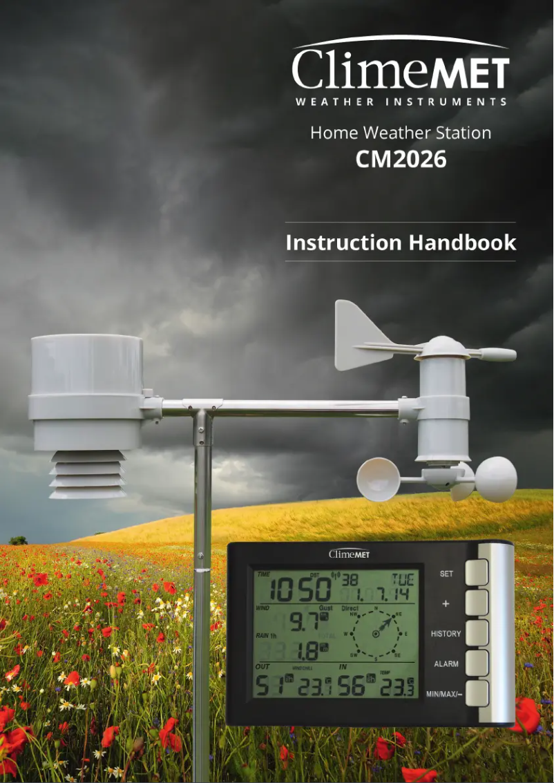 Page 1 de la notice Manuel utilisateur ClimeMET CM2026