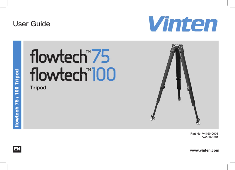 Page 1 de la notice Manuel utilisateur Vinten FlowTech 75