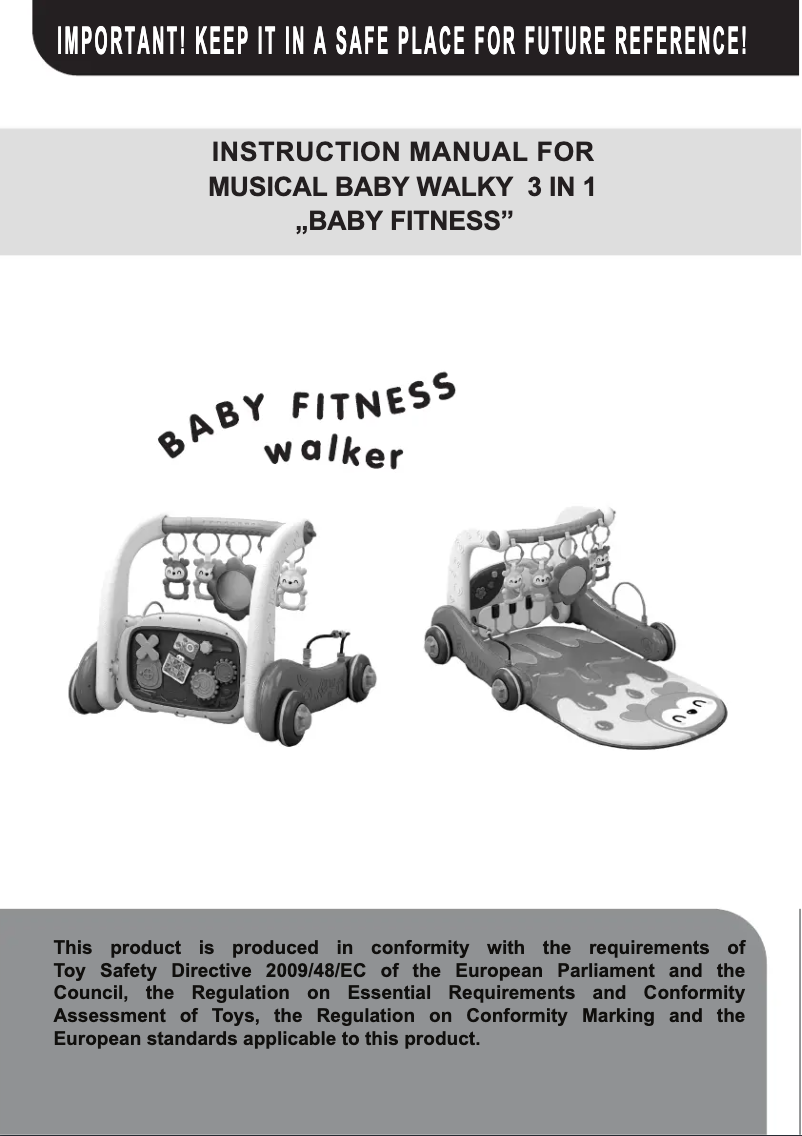 Page 1 de la notice Manuel utilisateur Chipolino Baby Fitness