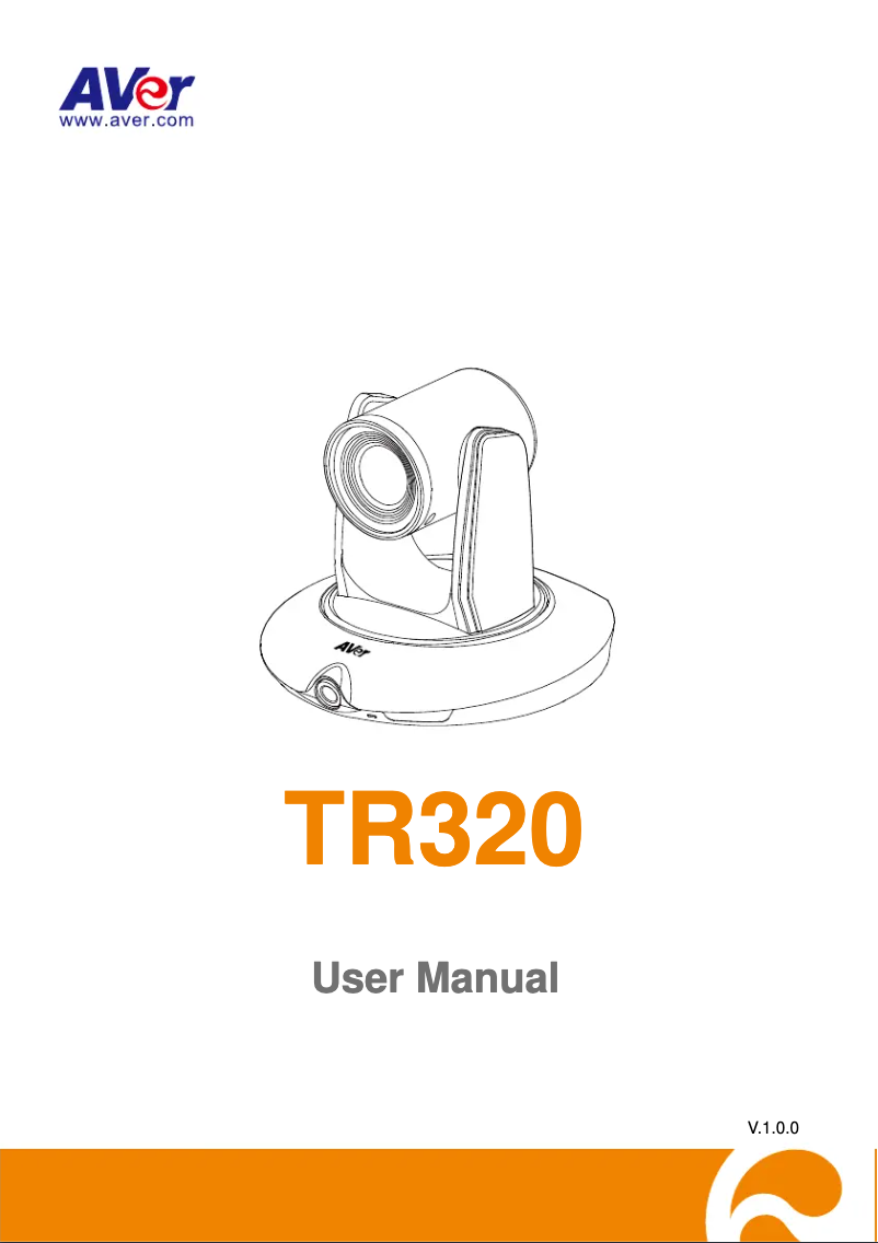 Page 1 de la notice Manuel utilisateur AVer TR320