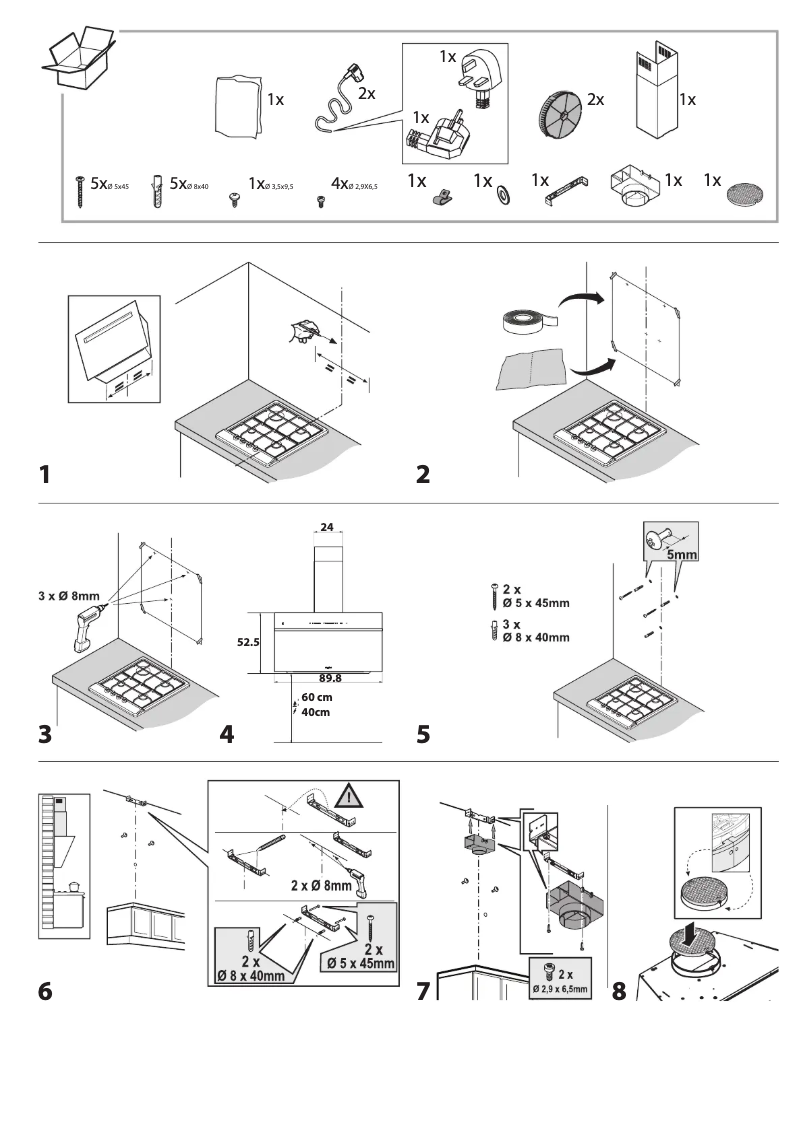 Page 1 de la notice Instructions de sécurité Whirlpool WHVS 90F LT A K