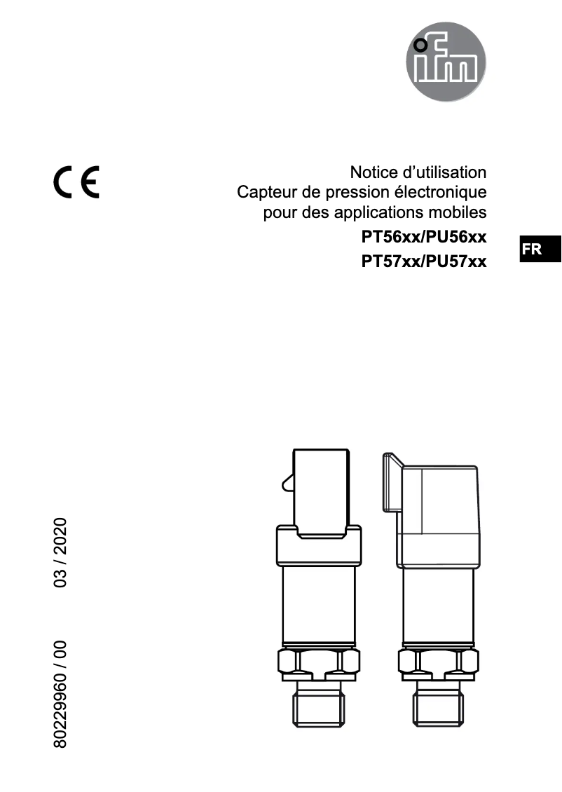 Image de la première page du manuel de l'appareil PU5702