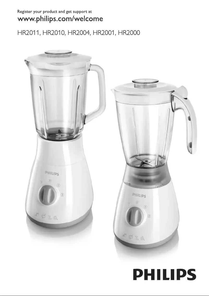 Page 1 de la notice Manuel utilisateur Philips Daily Collection HR2001