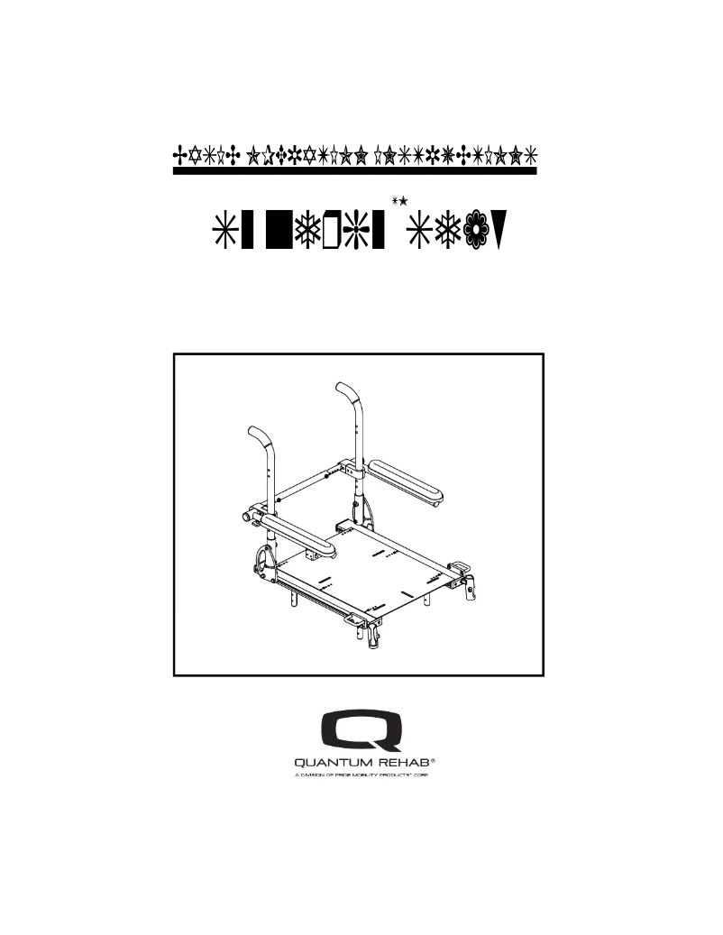 Page 1 de la notice Instructions / montage Quantum Synergy Seating System