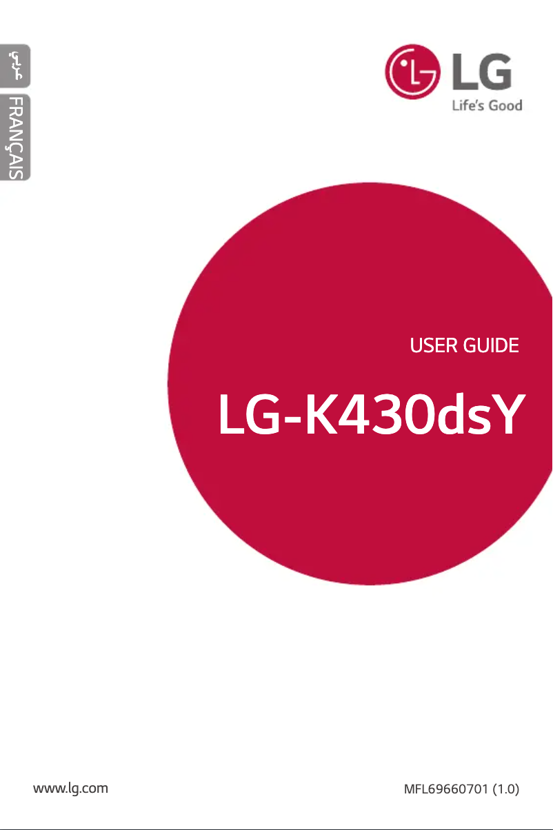 Page 1 of the manual User Manual LG K10 4G