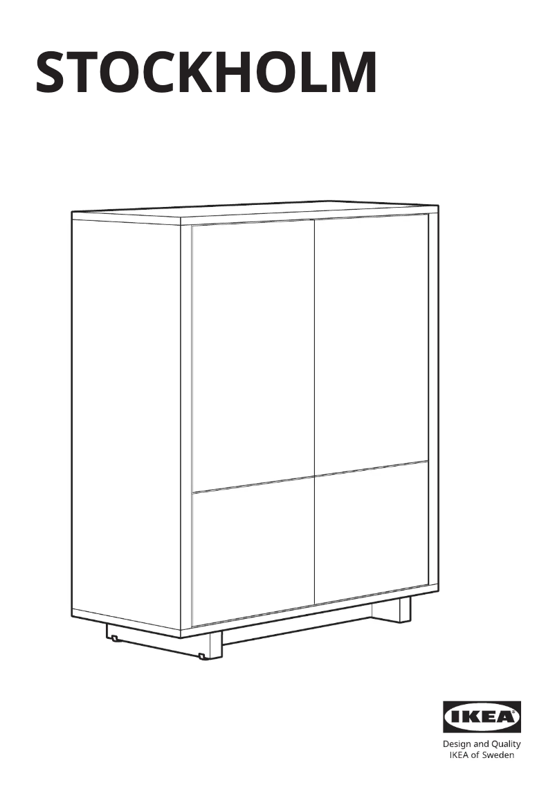 Page 1 de la notice Manuel utilisateur Ikea STOCKHOLM 802.397.24