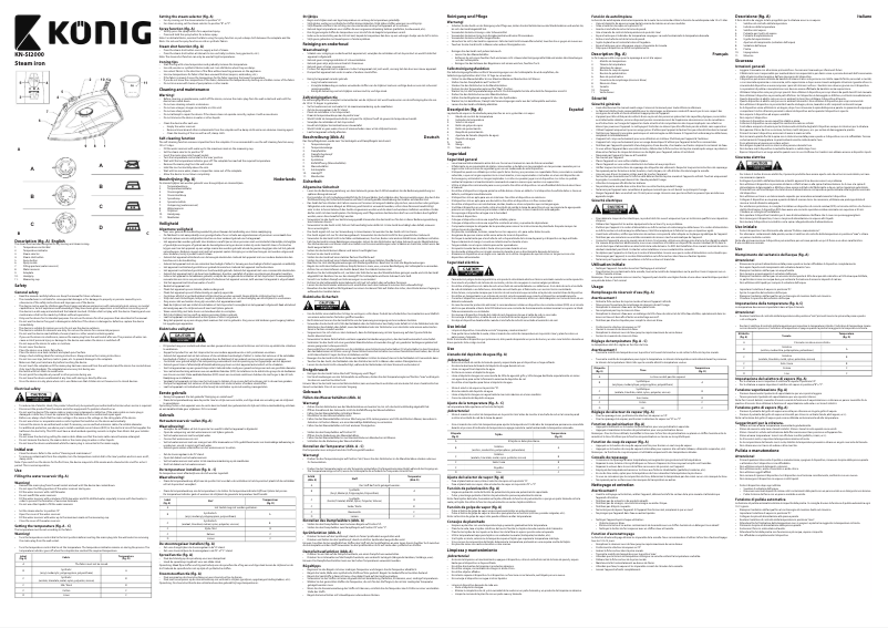 Page 1 de la notice Manuel utilisateur Konig KN-SI2000