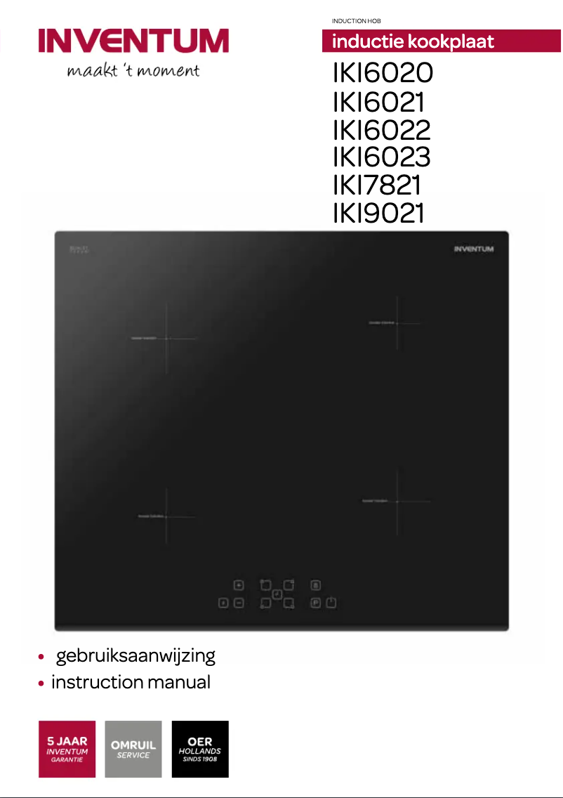 Page 1 of the manual User Manual Inventum IKI7821