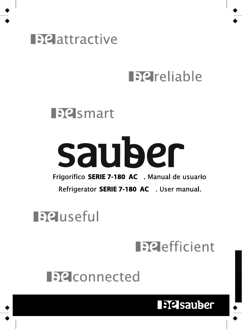 Página 1 del manual Manual de usuario Sauber SERIE 7-180AC
