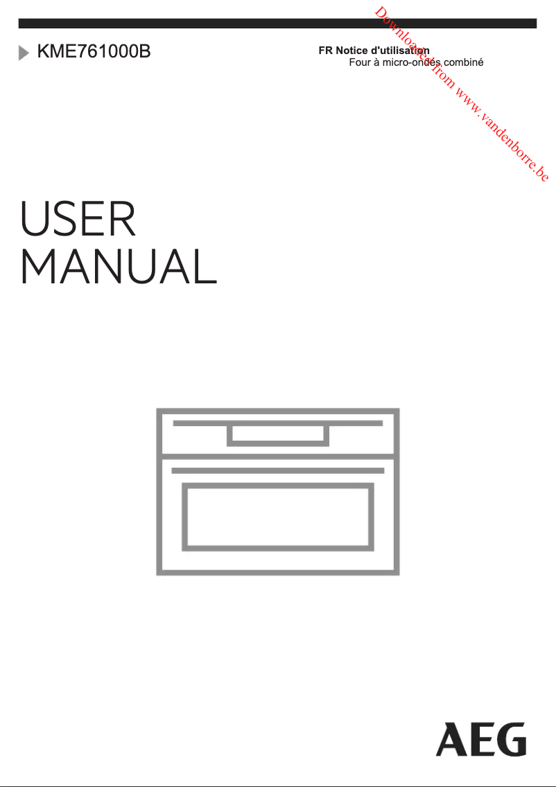 Page 1 de la notice Manuel utilisateur AEG KME761000B