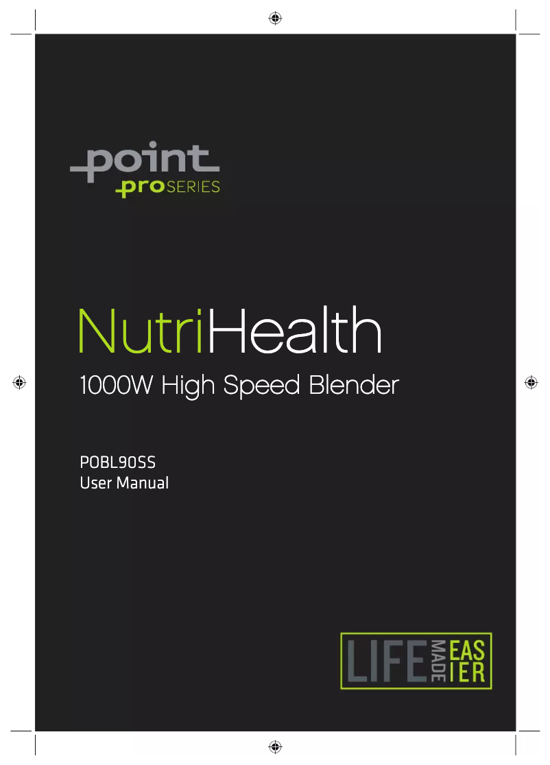 Page 1 de la notice Manuel utilisateur Point POBL90SS