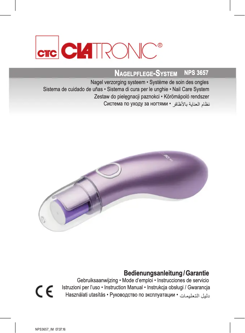 Page 1 de la notice Manuel utilisateur Clatronic NPS 3657