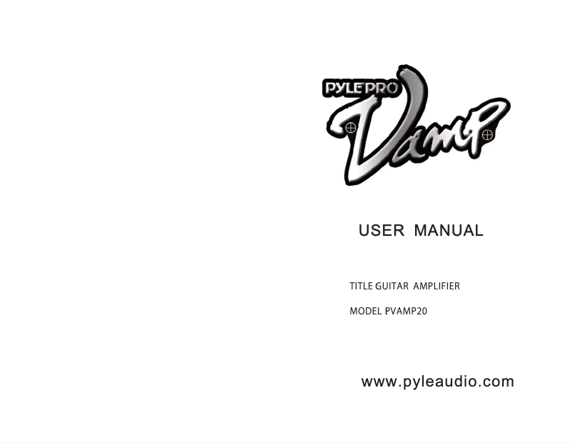 Página 1 del manual Manual de usuario Pyle PVAMP20