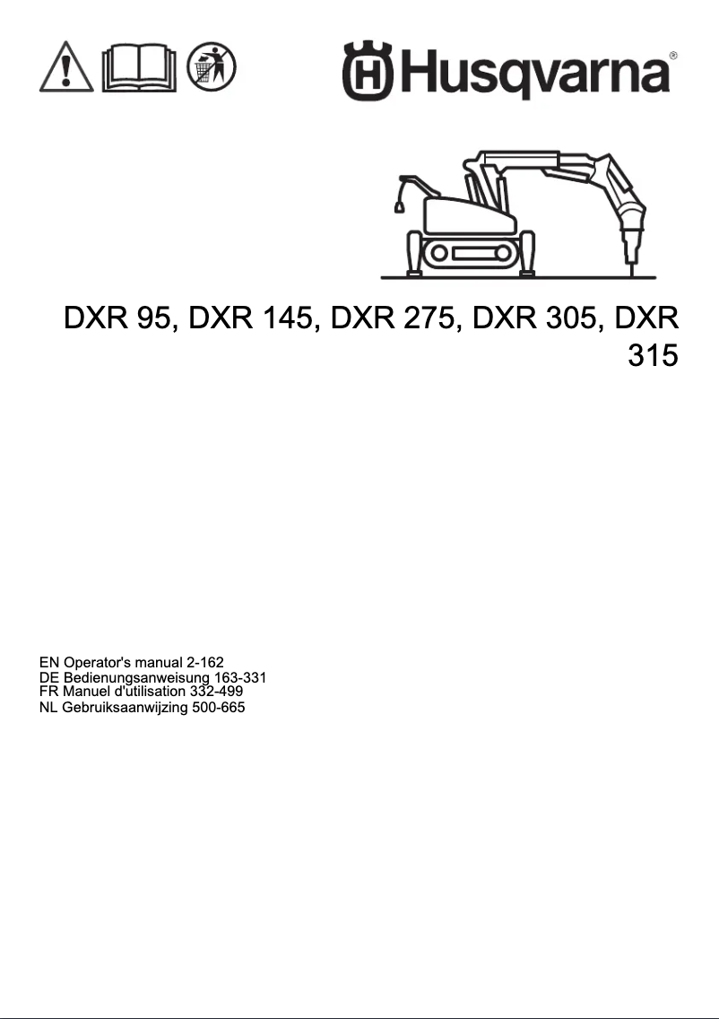 Page 1 de la notice Manuel utilisateur Husqvarna CEORA 544 EPOS