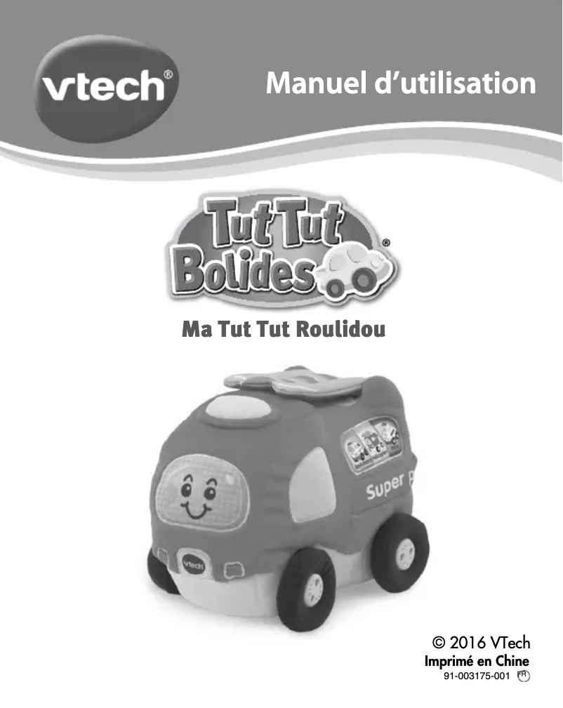 Page 1 of the manual User Manual Vtech Ma Tut Tut Roulidou