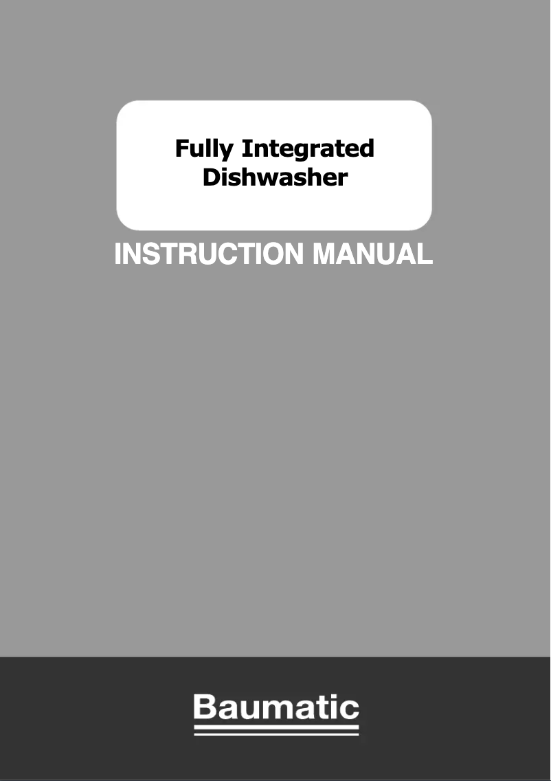 Page 1 de la notice Manuel utilisateur Baumatic BDIN 1L38B-80