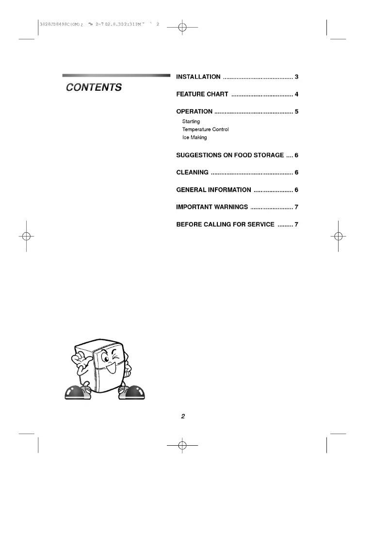 Page 1 of the manual User Manual LG GC-051SNS