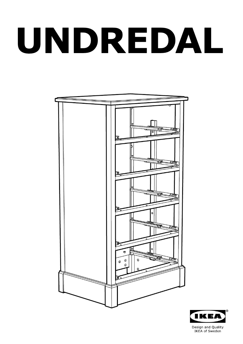 Page 1 de la notice Manuel utilisateur Ikea UNDREDAL (67x49x122)