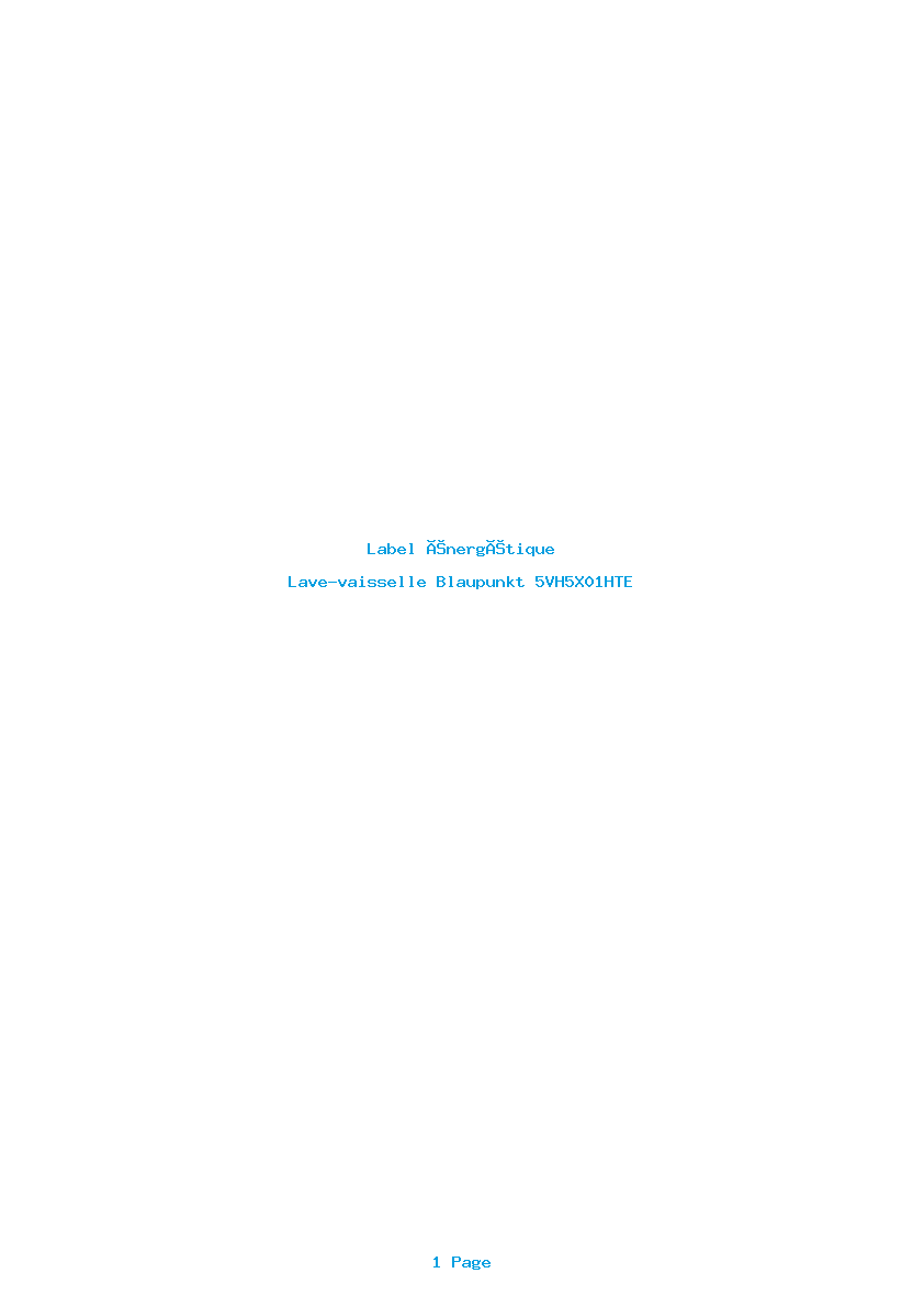Image de la première page du manuel de l'appareil 5VH5X01HTE