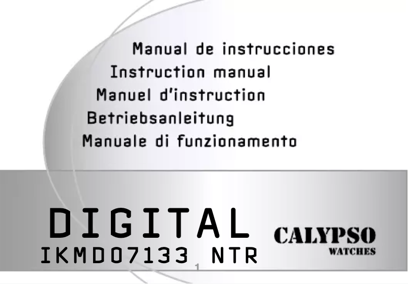 Page 1 de la notice Manuel utilisateur Calypso K5727