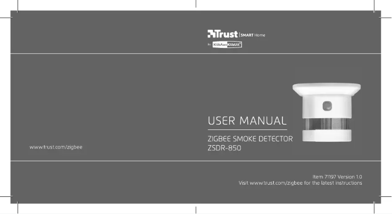 Page 1 de la notice Manuel utilisateur Trust ZSDR-850
