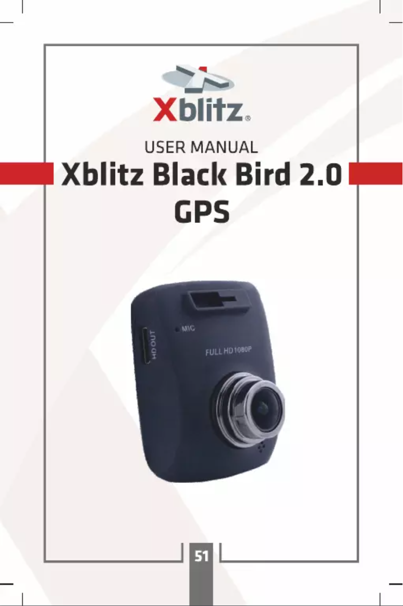 Page 1 de la notice Manuel utilisateur Xblitz Black Bird 2.0