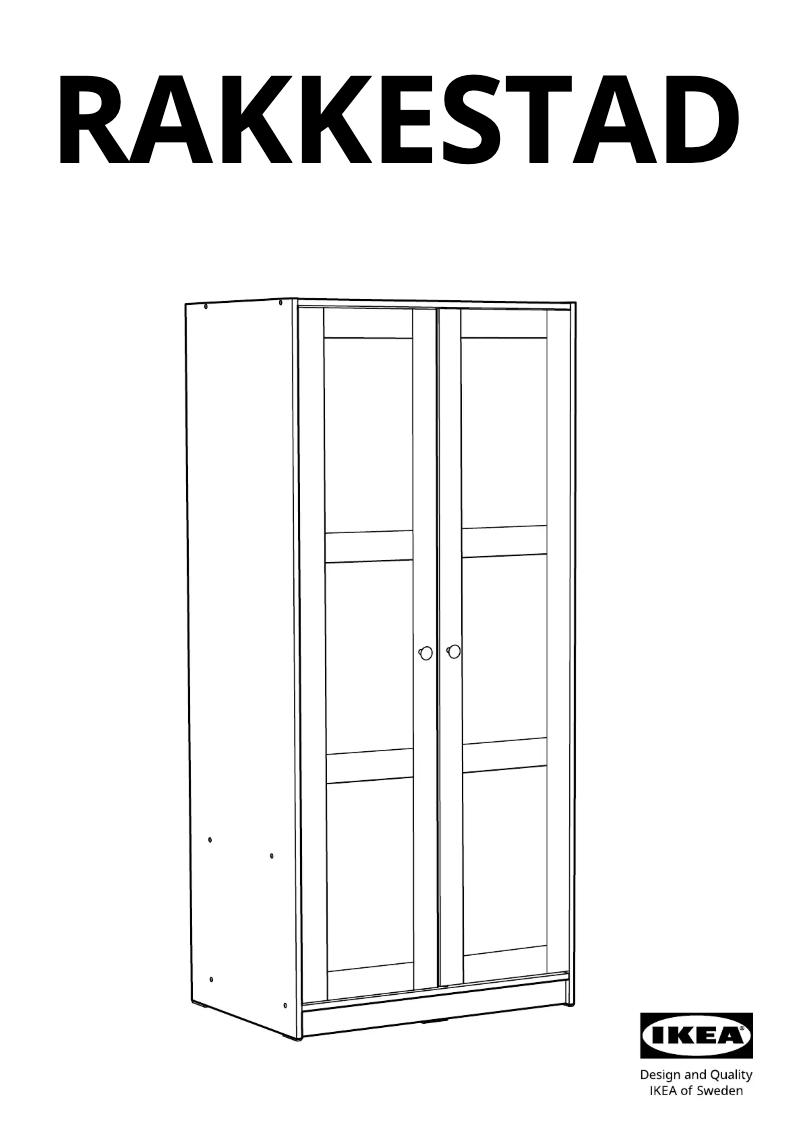 Page 1 de la notice Manuel utilisateur Ikea RAKKESTAD 405.868.05