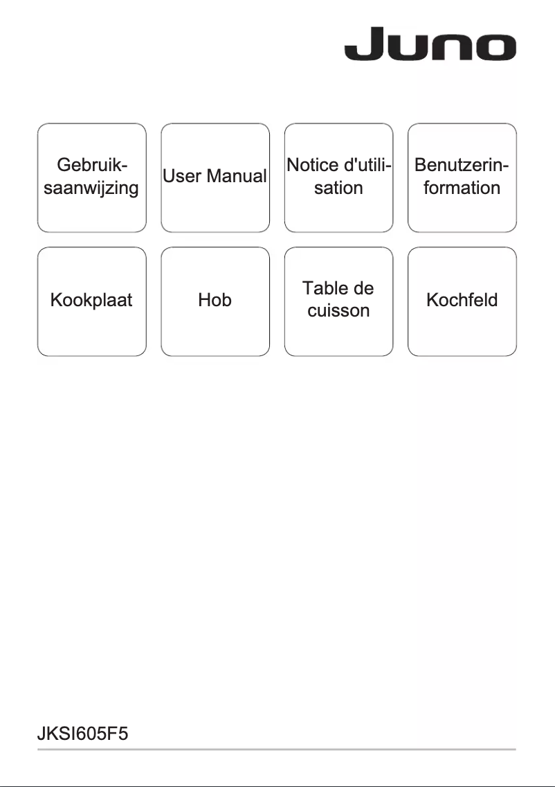 Page 1 de la notice Manuel utilisateur Juno JKSI605F5