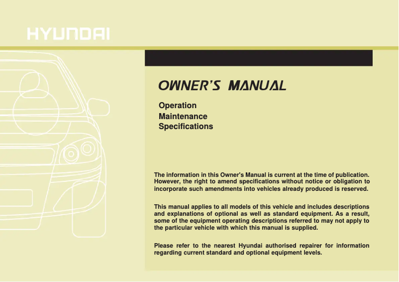Página 1 del manual Manual de usuario Hyundai ix20 (2012)