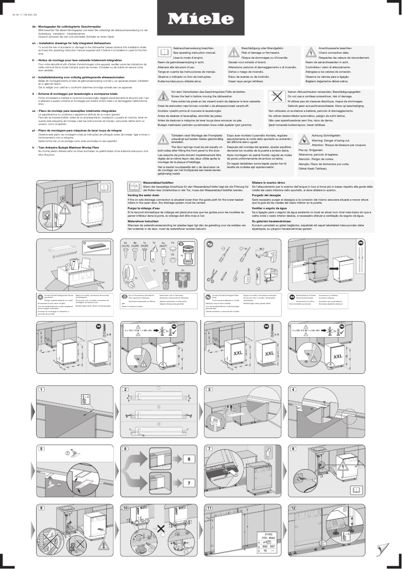 Página 1 del manual Instrucciones / montaje Miele G 7960 SCVi AutoDos