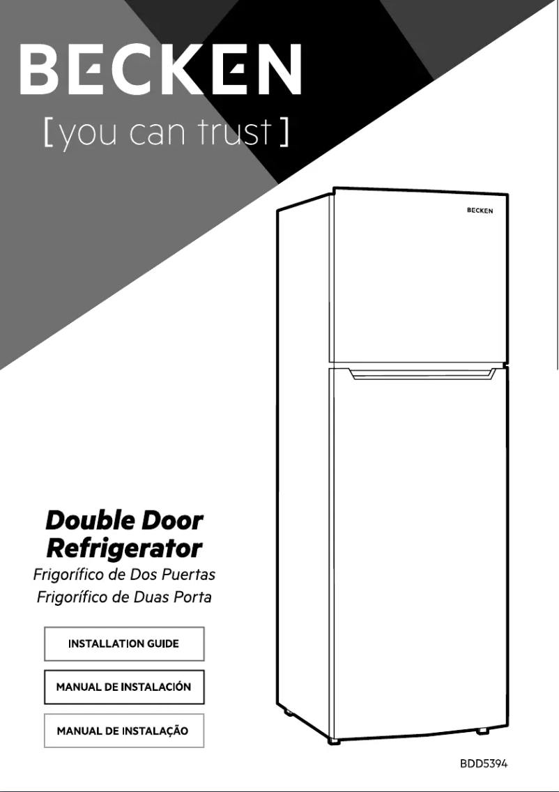 Página 1 del manual Manual de usuario Becken BDD5394 WH