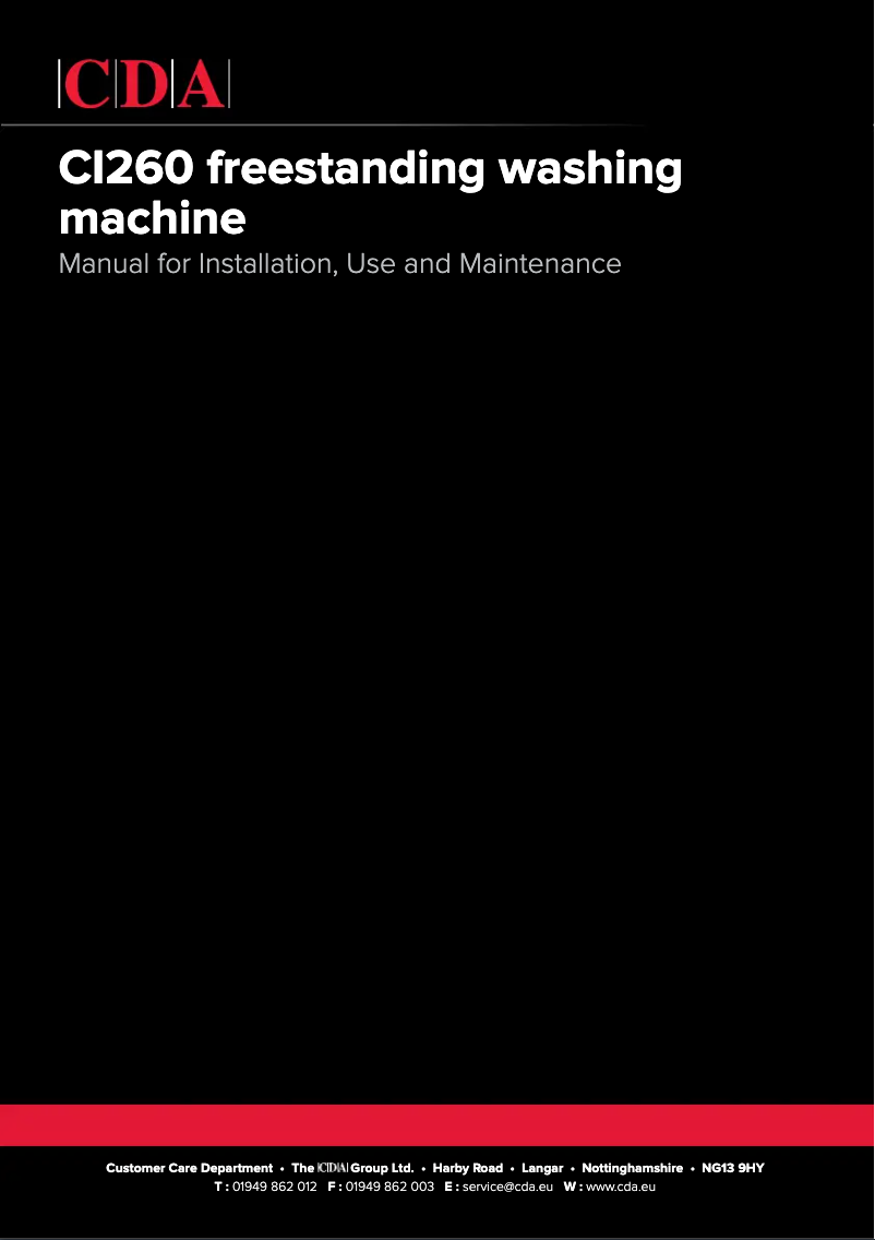 Página 1 del manual Manual de usuario CDA CI260