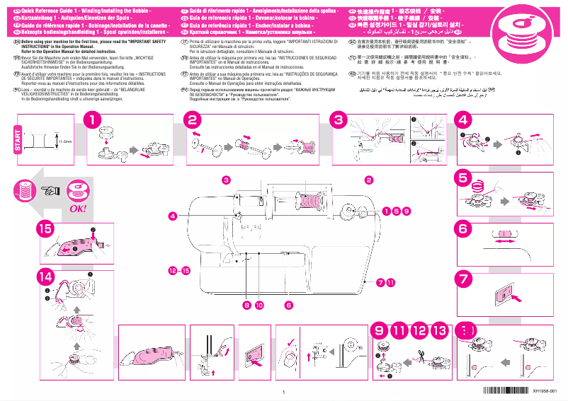 Page 1 de la notice Manuel utilisateur Brother Innov-is NV50S