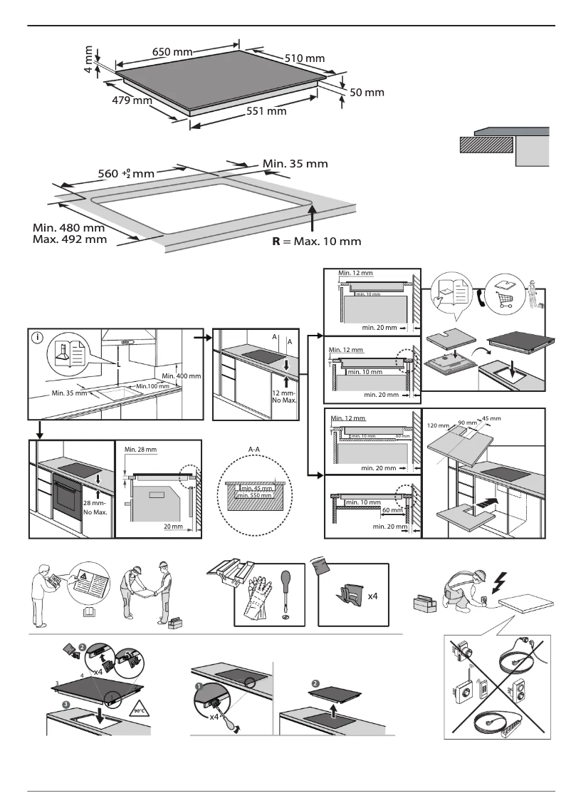 Page 1 de la notice Fiche technique Whirlpool WF S4665 CPBF