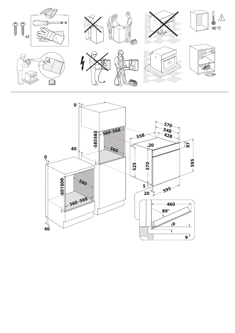 Página 1 del manual Instrucciones de seguridad Whirlpool OMR35HR0B