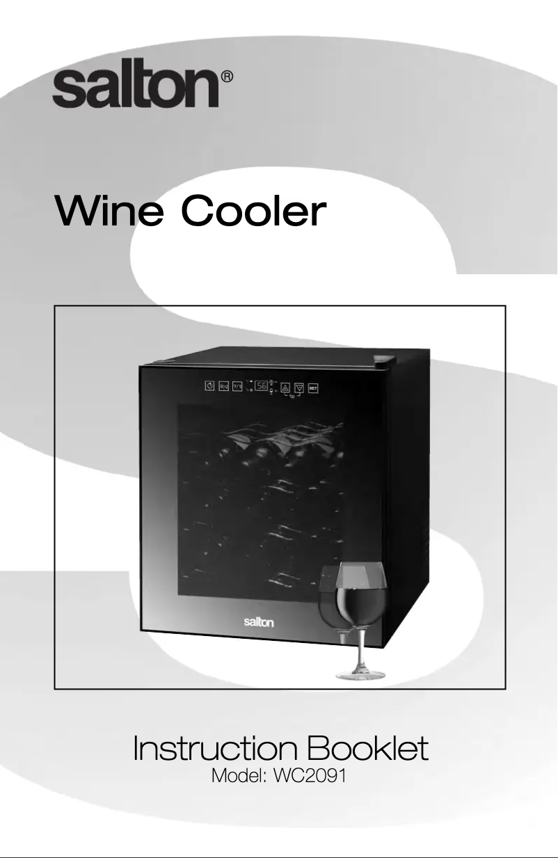 Page 1 of the manual User Manual Salton WC2091