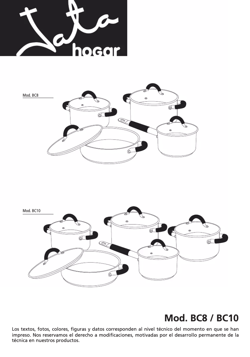 Page 1 de la notice Manuel utilisateur Jata BC10