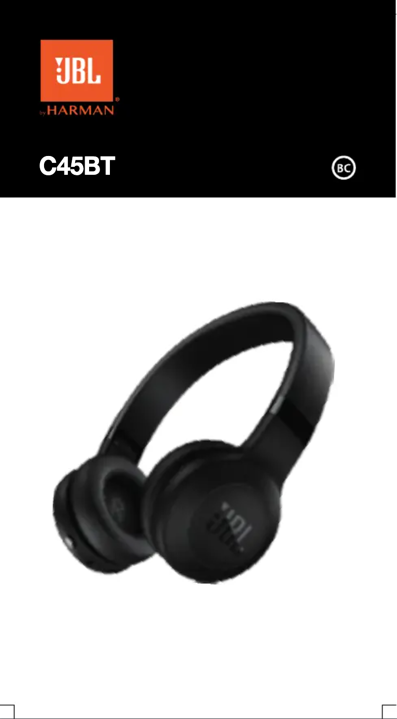 Page 1 de la notice Manuel utilisateur JBL C45BT