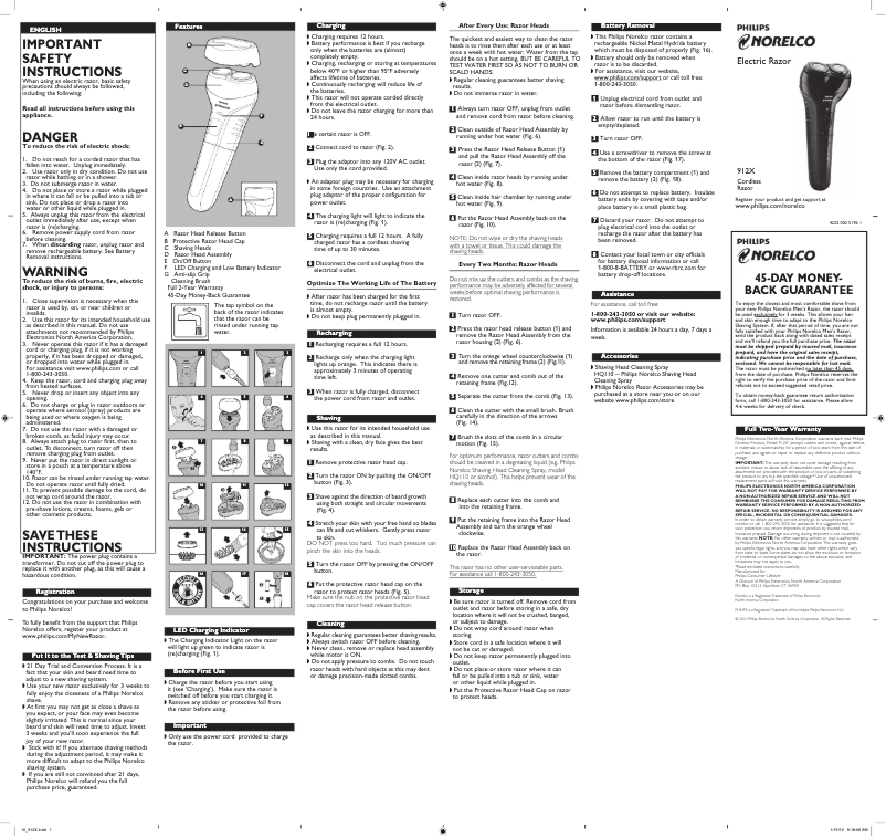 Página 1 del manual Manual de usuario Philips 912X