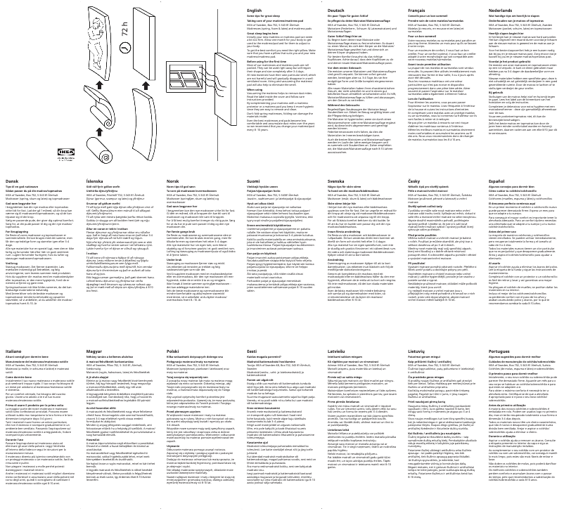 Page 1 de la notice Manuel utilisateur Ikea NISSEHOLM 705.584.05