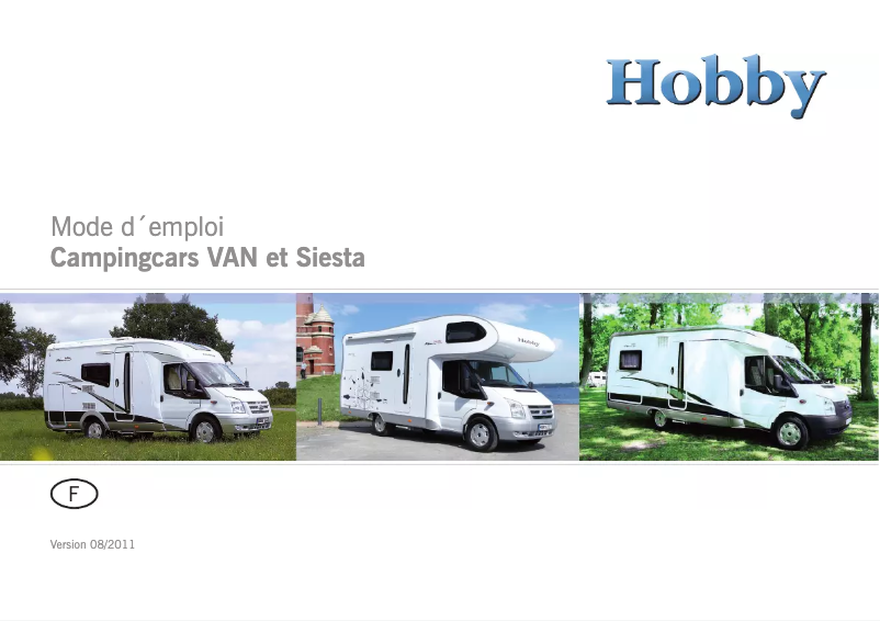 Page 1 de la notice Manuel utilisateur Hobby Siesta (2012)