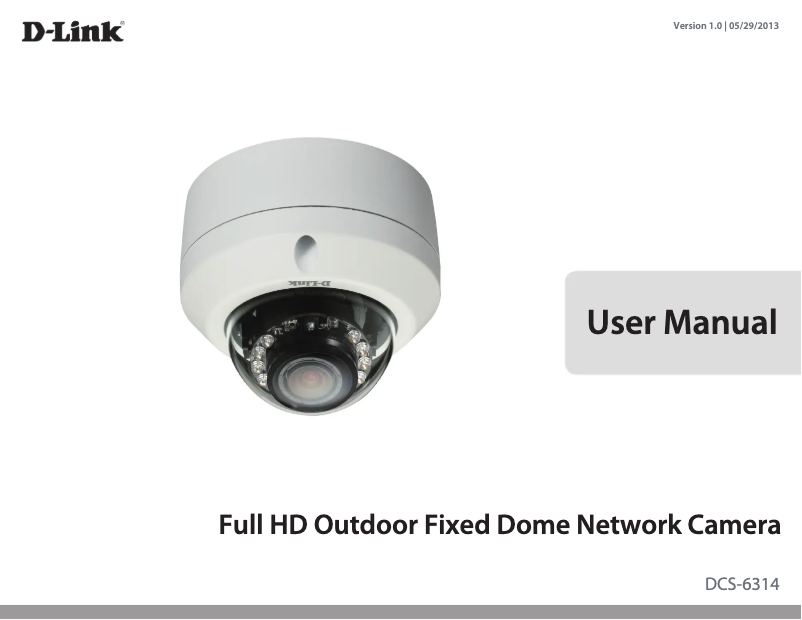 Page 1 de la notice Manuel utilisateur D-Link DCS-6314BS